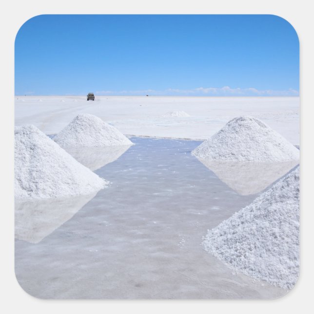 Salar de Uyuni Salzflaeche Foto Aufkleber (Vorderseite)