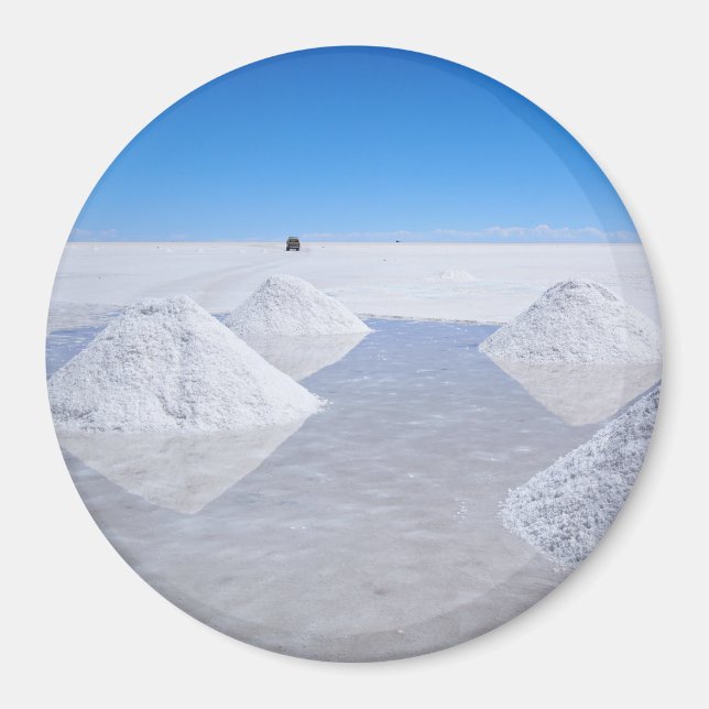 Salar de Uyuni Salzflaeche rund Magnet (Vorne)