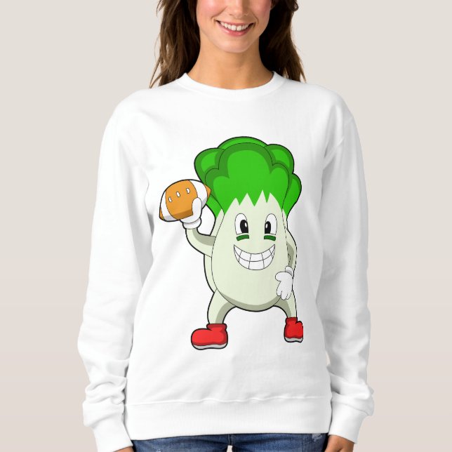 Salat beim Fußball Sweatshirt (Vorderseite)