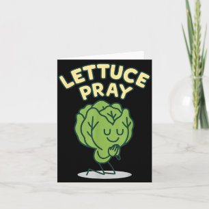 Salat beten lustiger christlicher Reim Glaubenshum Karte