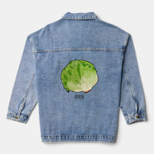 Salat-Cartoon-Abbildung Jeansjacke
