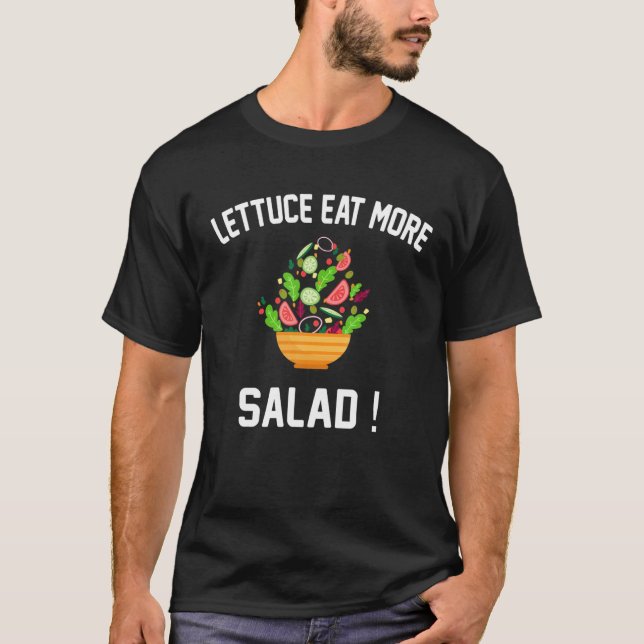 Salat essen - Veganer Salat Lover P T-Shirt (Vorderseite)