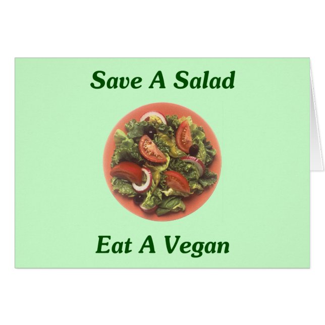 Salat gerettet, Vegan essen (Vorderseite (Horizontal))