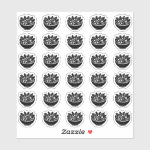 Salat-Hochzeitsplatz-Karten-Menü-Auswahl Aufkleber