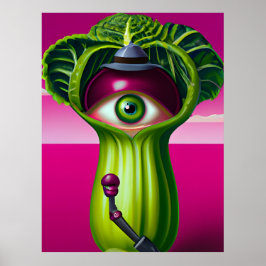 Salat mit Auge Poster