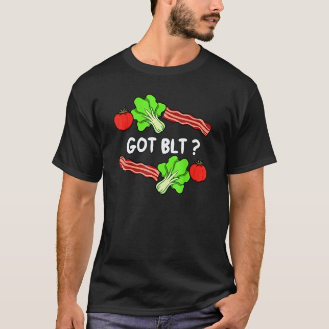 Salat Speck Tomate Blattgemüse Vegetarisch Ve T-Shirt (Vorderseite)