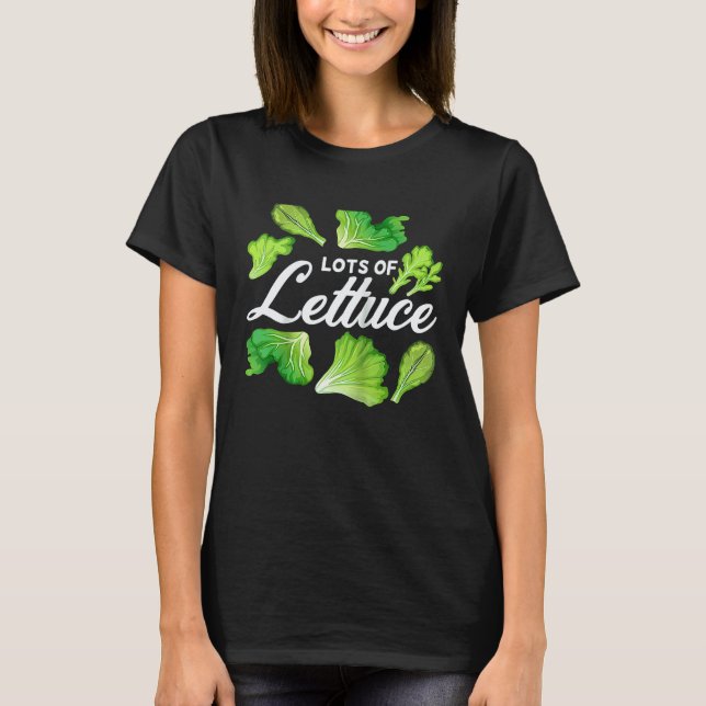 Salat Vegan Blatt Gemüse Vegetarisch Raglan B T-Shirt (Vorderseite)