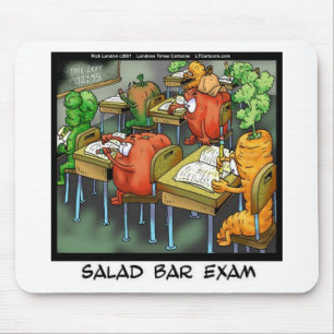 Salatbar-Prüfung Lustig Mousepad