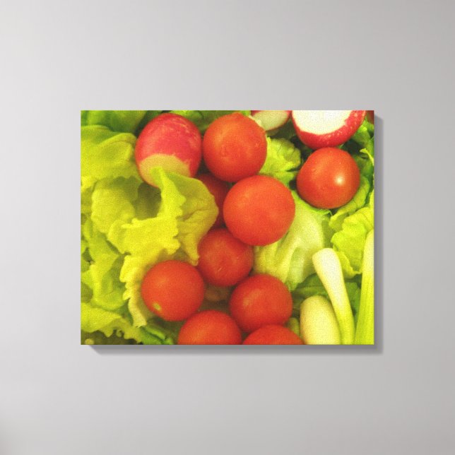 Salate Gemüse Canvas Print Leinwanddruck (Vorderseite)