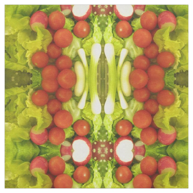 Salate Gemüse, Gemusterte Kunsthandwerkstoffe Stoff (Muster)