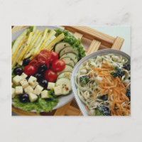 Salate im Restaurant