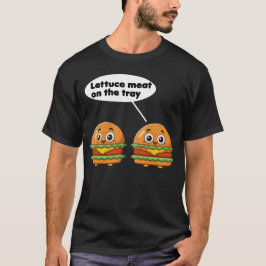 Salatfleisch auf dem Tablett lustige Speisen T-Shirt