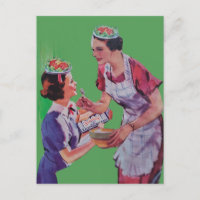 Salathüte Mutter und Tochter Collage