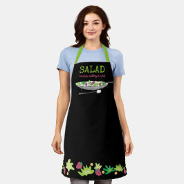 Salatkochen ist harte personalisierte Küche Schürz Schürze
