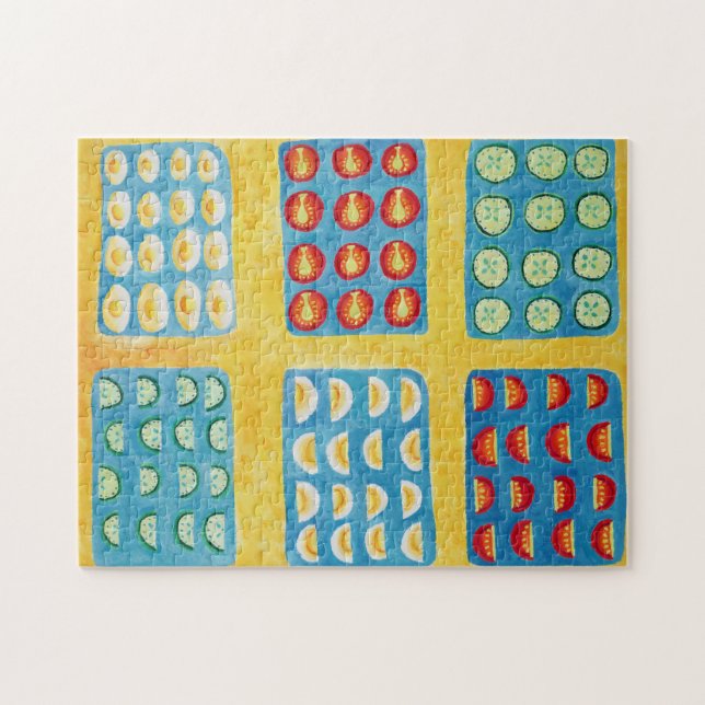 Salatpräparation Puzzle (Horizontal)