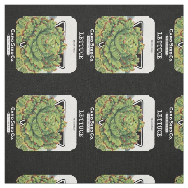 Salatsamenpackungsetikett Stoff (Muster)
