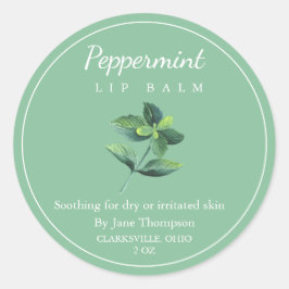 Salbe Peppermint/Balsam Runder Aufkleber