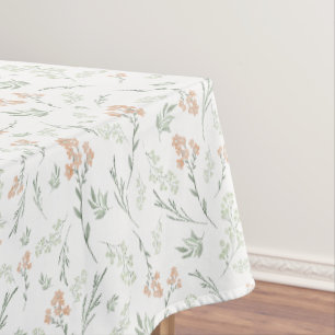 Salbei-Aquarell-Wildblumen-Blumen Tischdecke