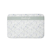 Salbei-Blau-Aquarell-Wildblumen-Monogramm-Name