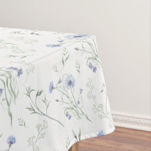 Salbei Blau Wasserfarbe Wildblume Tischdecke