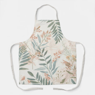 Salbei Botanical Blush Blatt Aquarellmuster Schürze