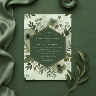 Salbei Botanische Launen Hochzeit Einladung