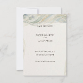 Salbei Botanische Save-the-Date-Karte Save The Date