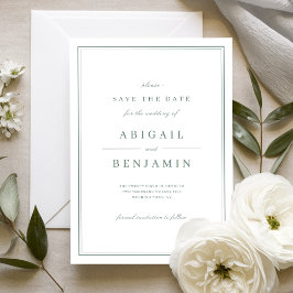 Salbei Elegant gold klassisch minimalistisches Sav Save The Date