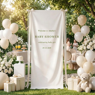 Salbei Elegante Minimalistische Personalisierte Ba Banner