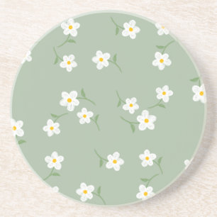 Salbei-Gänseblümchen-Blumen-Unterleger Elegante Getränkeuntersetzer