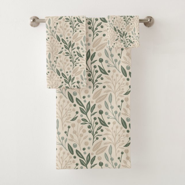 Salbei Garten Badhandtuch Set (Insitu)