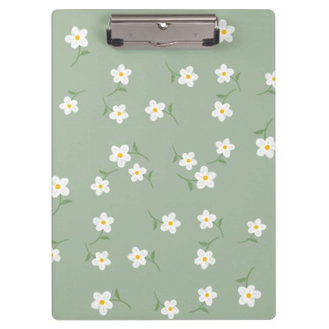 Salbei-Gasteria-Blumen-Clipboard  Klemmbrett (Vorderseite)