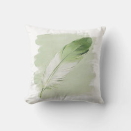 Salbei-Grün-Feder Organic Modern Japandi Kissen