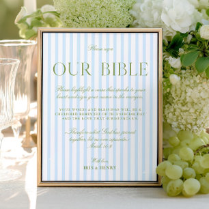 Salbei Grün & Hellblau Hochzeit Unsere Bibel Unter