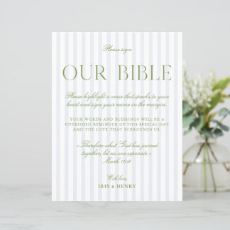 Salbei Grün & Hellblau Hochzeit Unsere Bibel Unter