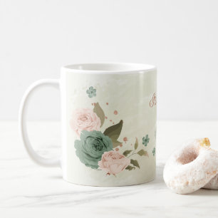 salbei grüne blush Blumen  Kaffeetasse