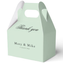 Salbei-grüne Dankeschön-Box für jeden Anlass mit G