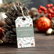 Salbei-Grünes Feiertags-Geschenk-Tag