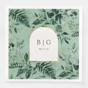 Salbei-Hochzeit des Botanischen Gartens Serviette