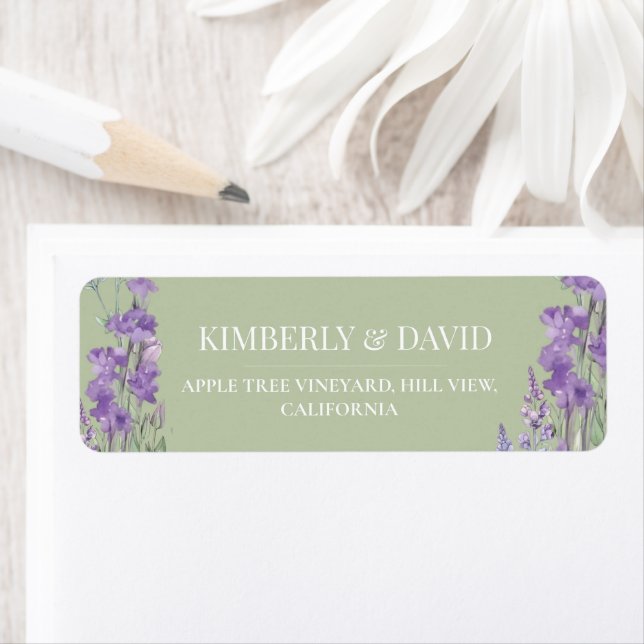 Salbei & Lavendel Wildblumen Rustikale Hochzeitset (Insitu)
