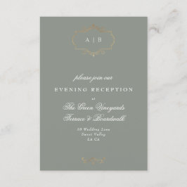 Salbei-Oldtimerhochzeit Begleitkarte