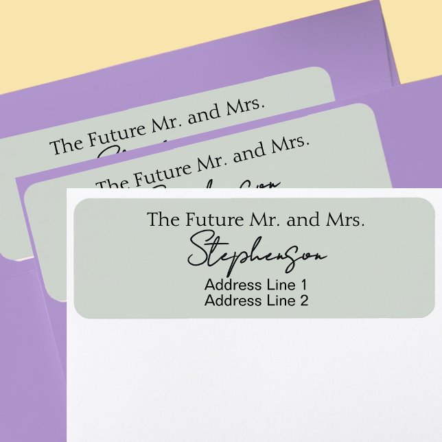 Salbei Save The Date Benutzername Rücksendeadresse (Von Creator hochgeladen)