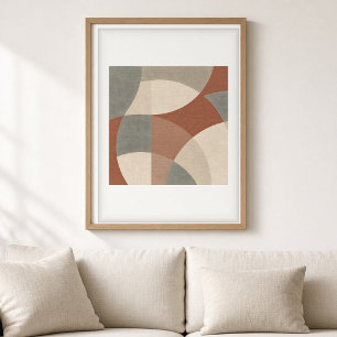 Salbei-Terrakotta-Bögen Kunstprint Poster