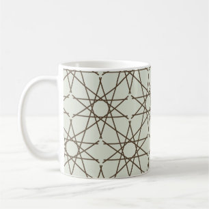 Salbei-Umber-Geometrie Kaffeetasse