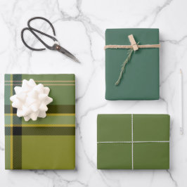 Salbei- und Rosmarin-Geschenkpapier-Set mit 3 flac Geschenkpapier Set