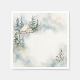 Salbei und Terrakotta Glamping Bell Zelt Boho Serviette