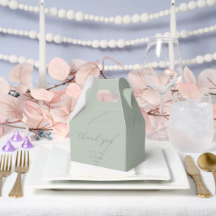 Salbeibraut Brautpaar Initialen Faux Prägedruck Geschenkschachtel