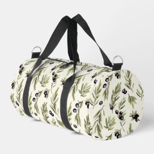 Salbeigrün Aquarell Französisches Land Olivenmuste Duffle Bag