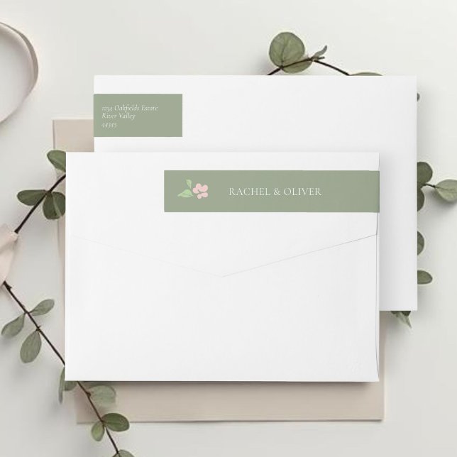 Salbeigrün | Chic florales Hochzeitspaar  (Von Creator hochgeladen)