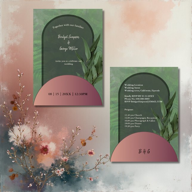 Salbeigrün, einfache boho-schicke Hochzeit (Von Creator hochgeladen)